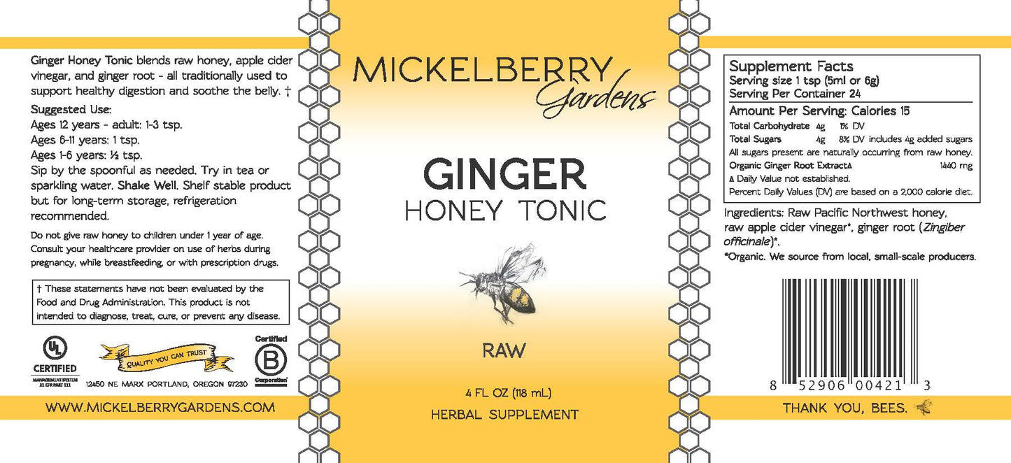 Ginger Honey Tonic