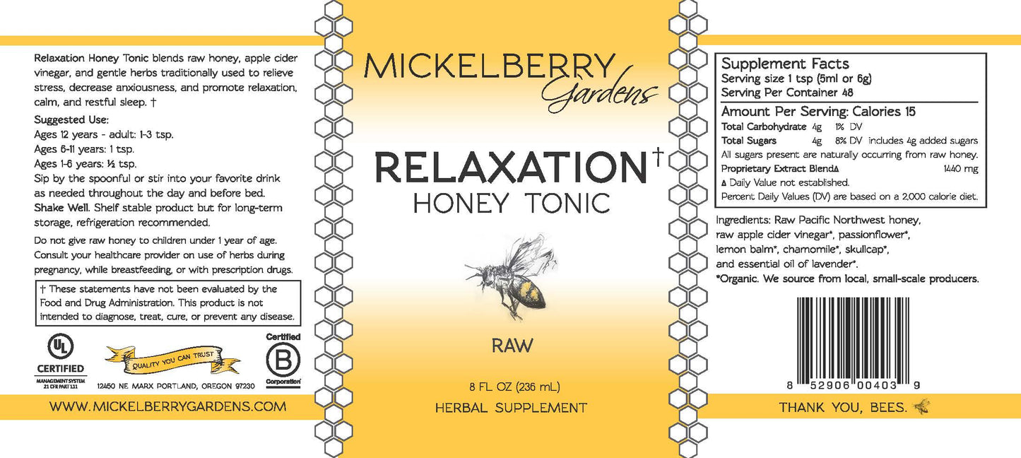 Relaxation Honey Tonic