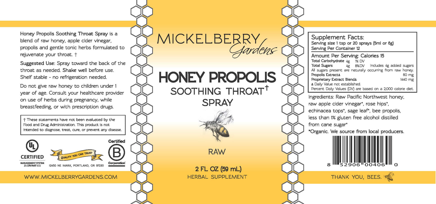 Honey Propolis Throat Spray